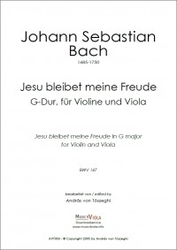 AVT003 • BACH - Jesu bleibet meine Freude - 2 Spielpart.