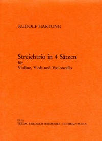 FH 2970 • HARTUNG - Streichtrio in 4 Sätzen - Partitur und S