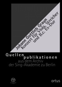 OM204-1 • GRAUN - Konzert - Partitur (Bratsche solo, 2 Violi